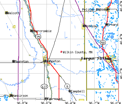 Wilkin County, MN map