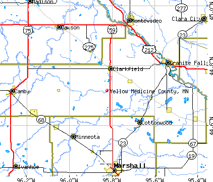 Yellow Medicine County, MN map