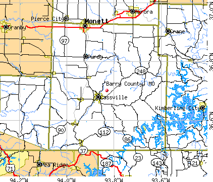 Barry County, MO map