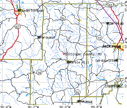 Bollinger County, MO map