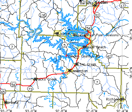 Camden County, MO map
