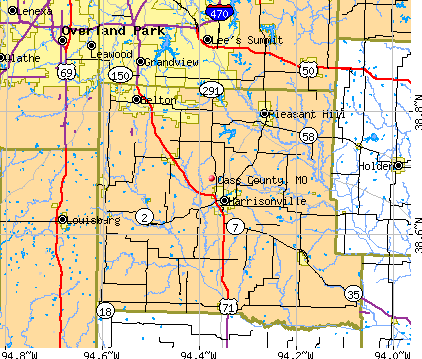 Cass County, MO map