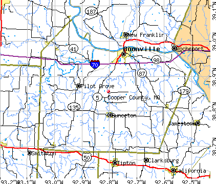 Cooper County, MO map
