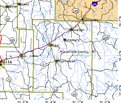 Crawford County, MO map
