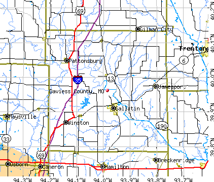 Daviess County, MO map