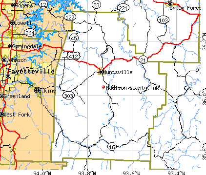 Madison County, AR map