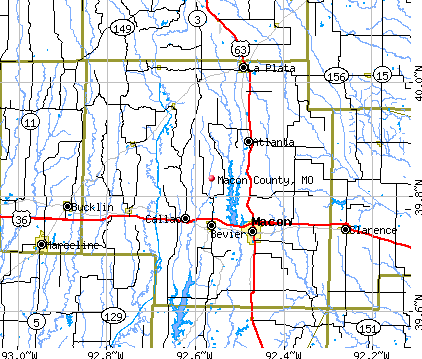 Macon County, MO map