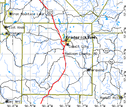 Madison County, MO map