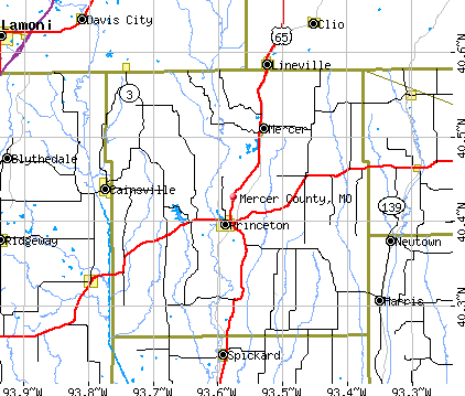 Mercer County, MO map