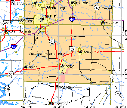 Newton County, MO map