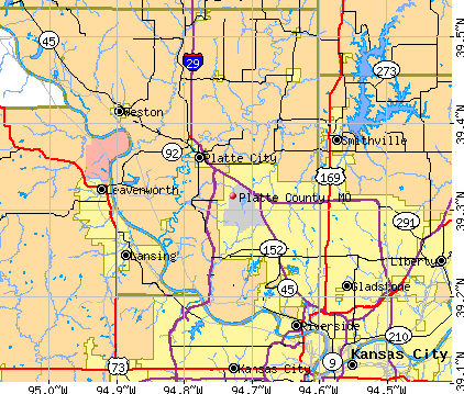 Platte County, MO map