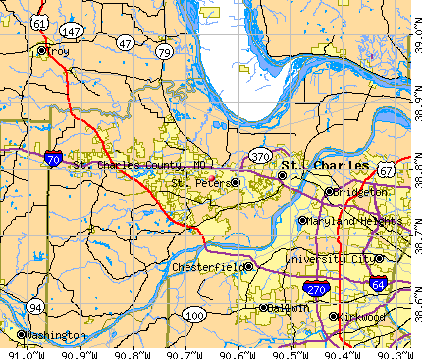 St. Charles County, MO map