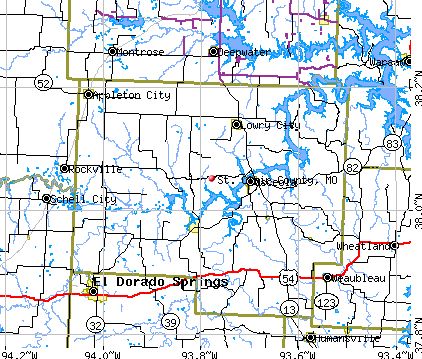 St. Clair County, MO map