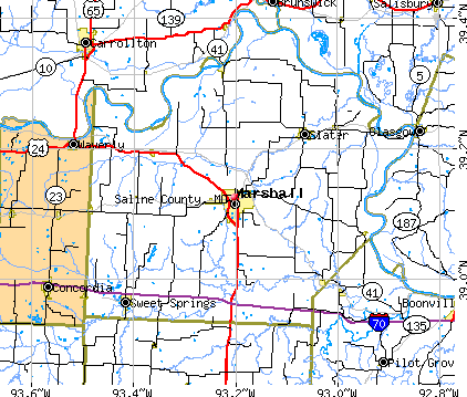 Saline County, MO map
