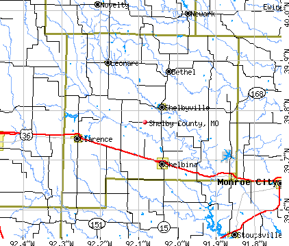 Shelby County, MO map