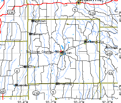 Sullivan County, MO map