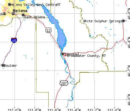 Broadwater County, MT map