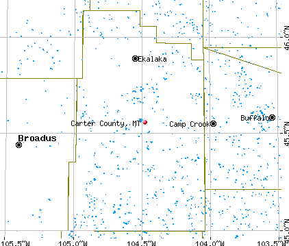 Carter County, MT map