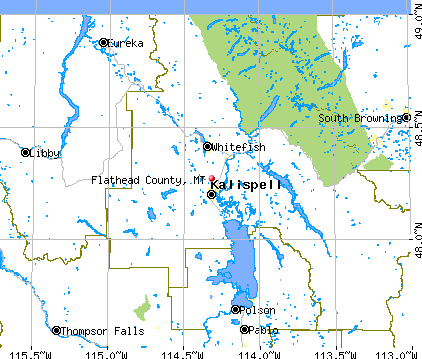 Flathead County, MT map
