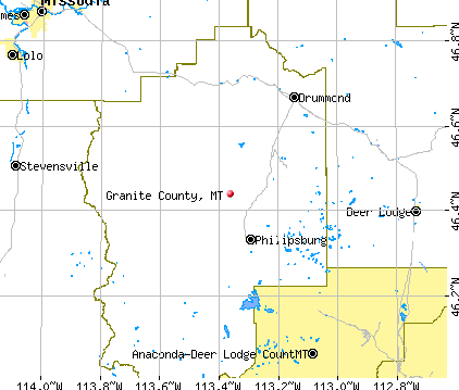 Granite County, MT map