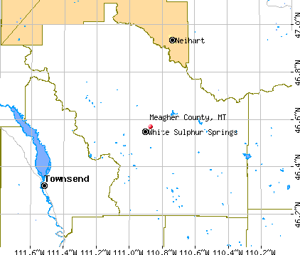 Meagher County, MT map