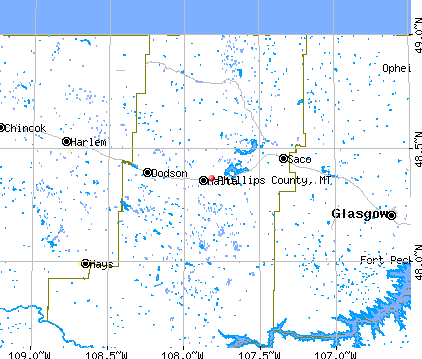 Phillips County, MT map