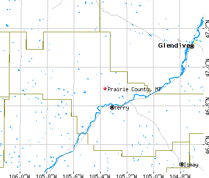 Prairie County, MT map