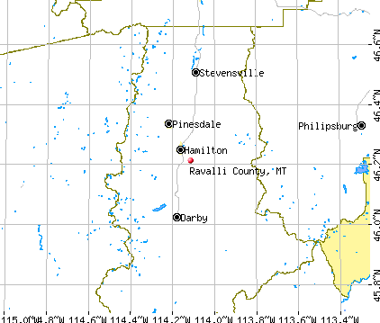 Ravalli County, MT map