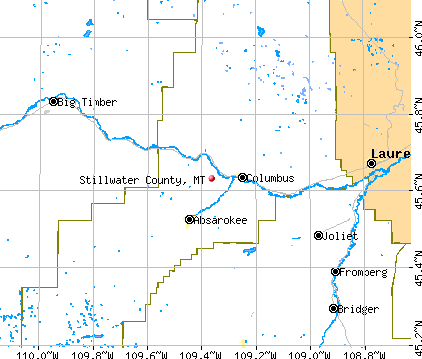 Stillwater County, MT map