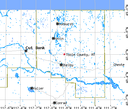 Toole County, MT map