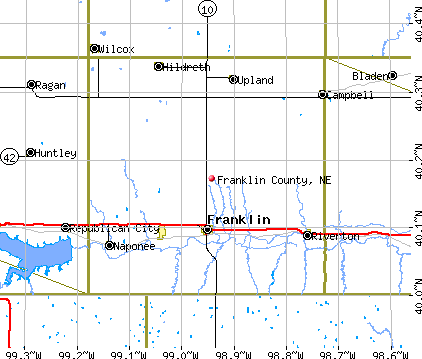 Franklin County, NE map