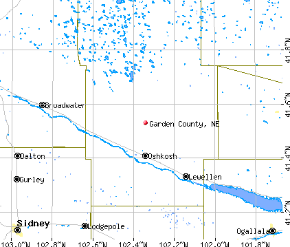 Garden County, NE map