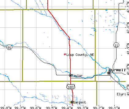 Loup County, NE map