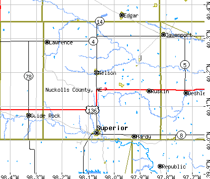 Nuckolls County, NE map