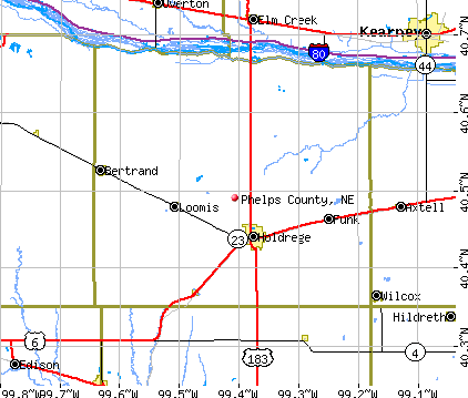 Phelps County, NE map