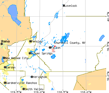 Churchill County, NV map