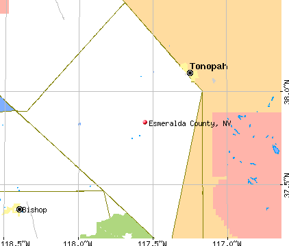 Esmeralda County, NV map