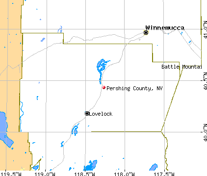 Pershing County, NV map