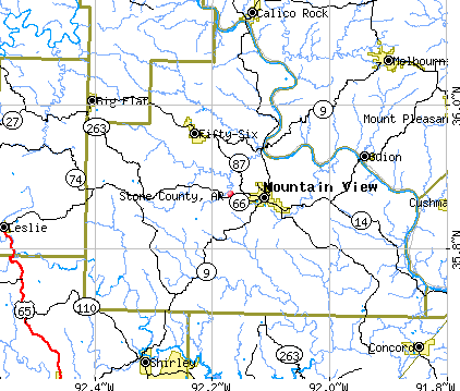 Stone County, AR map