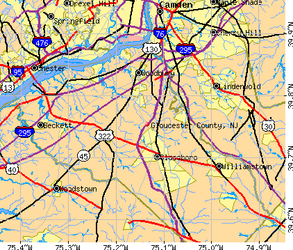 Gloucester County, NJ map