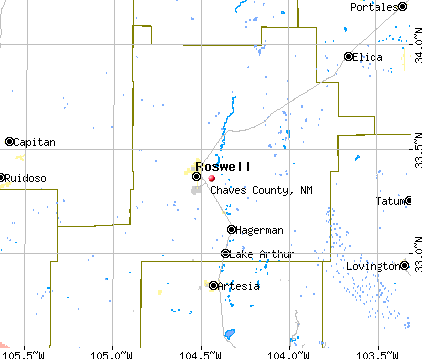Chaves County, NM map