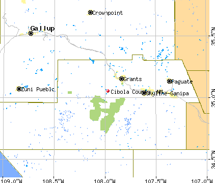 Cibola County, NM map