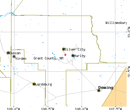 Grant County, NM map