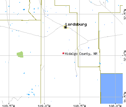 Hidalgo County, NM map