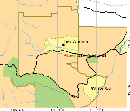 Los Alamos County, NM map