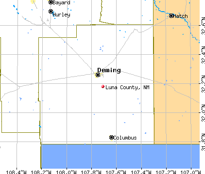 Luna County, NM map