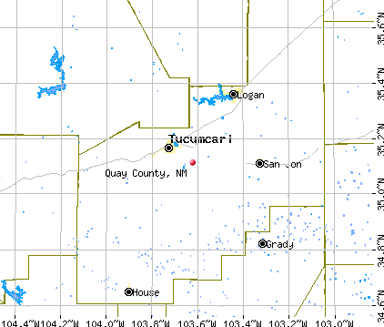 Quay County, NM map