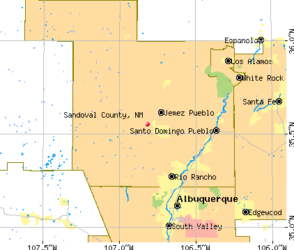 Sandoval County, NM map