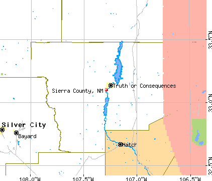 Sierra County, NM map