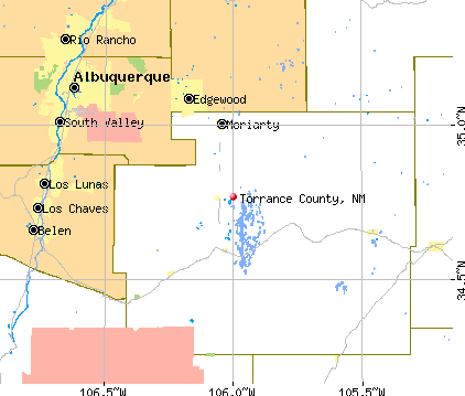 Torrance County, NM map